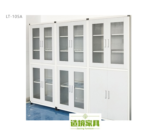 武汉铝木器皿柜LT-105A铝框灰白木板